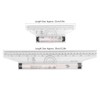 Measuring Rolling Ruler, 5 Pieces 6 Inch 12 Inch Clear
