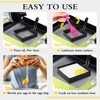 LXLOVESM 2 packs 4'' Square Egg Rings Set with Silicone