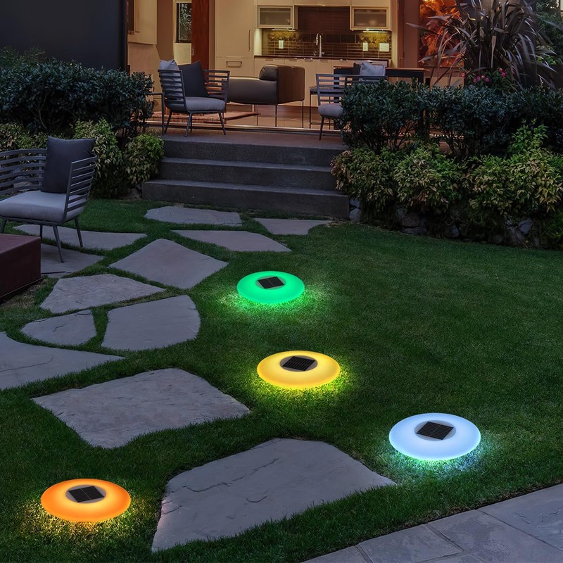 NORTTA 3 Pack Solar LED Floating Pool Lights 16 Colors