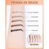 Erinde Lpiz Lquido para Cejas, Resistente al Agua, 201light Brown