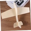 SUPVOX 6Pcs Wooden Airplane Model Kit Blank Painting Planes for
