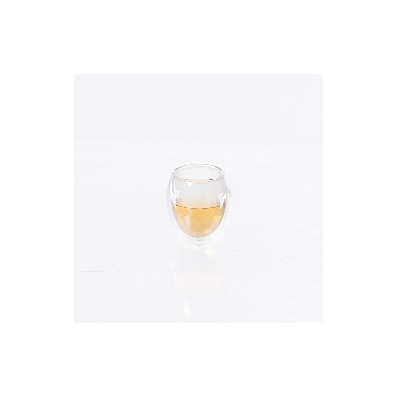 TEASOUL GLASSBECHER DOPPELSCHICH 80 ml, Glas, Mehrfarbig
