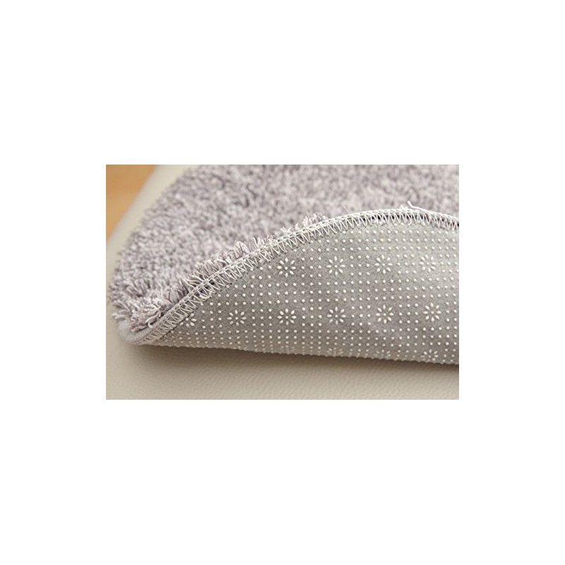Soft Mix Shaggy, Round Chair Pad, Thread, Size: Approx. 13.8