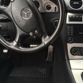 Unbranded Gas Brake Emergency Pedal Cover For Mercedes C E S GLW SLK W203 W204 W211 W212