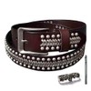 vogueteen - Cinturones de piel vacuno italiano con tachuelas para