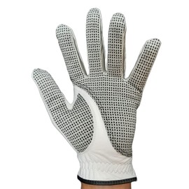 Fortitude Sports Unisex Leather Golf Glove Left Hand | Premium Cabretta Leather Golf Gloves | Non Slip Ladies And Mens Golf Gloves (M, Left)