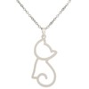 Collar Silueta de Gato - Collar Acero Inoxidable - Collar