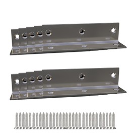 Stainless Steel Corner Bracket,Joint Right Silver Angle Brackets,L Shape Heavy Duty Metal Corner Brace Shelf Supporter for Wood Aufuga (10, 4x1x1)