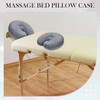 Mixweer 2 Pcs Massage Face Cradle Cover Fleece Massage Table