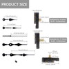 MovFlax 2 Pack 17mm / 23 mm Shaft Length Quartz