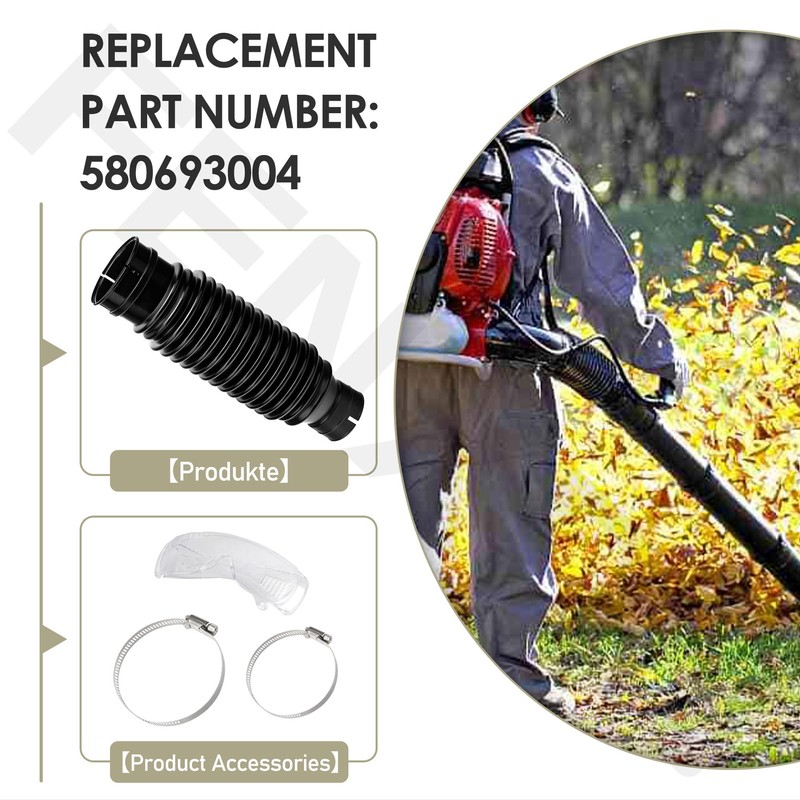 FENXDN Leaf Blower Flex Tube 580693004 w/Attachment Compatible with Ryobi