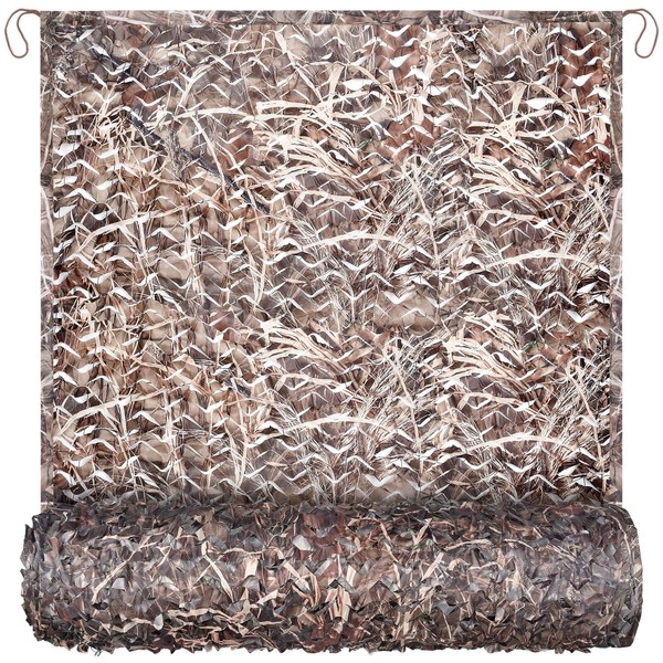 iunio Camo Netting Camouflage Netting, 10ft×10ft, 10x20ft, 20ft×20ft, Mesh Backing