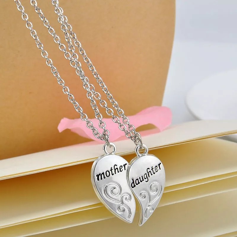 Deluxe 2 Collares Mamá Hija 10 Mayo Madre Cumpleaños Regalos