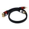 Monoprice 1.5ft Premium 2 RCA Plug/2 RCA Plug M/M 22AWG
