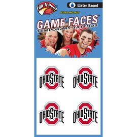 Ohio State Buckeyes Team Logo Temporary Tattoos