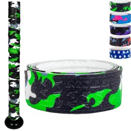 Easton | 1.80mm Flow Tack Bat Grip | Baseball / Softball | Green & Black Camo