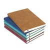 Notebook A6 Lined Leather Pack of 6 Hardcover Notebooks Thick