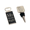 Mr Mostly Right & Mrs Always Right Bottle Opener &