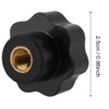 Socialme-eu Universal Black Plastic Star Shape Head Clamping Nuts Knob
