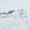 VOGOL Gray Birds Valance for Kitchen Windows Floral Print Window