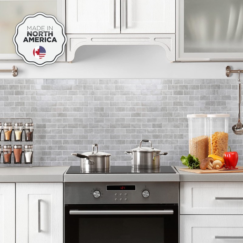 Smart Tiles - Peel and Stick Backsplash - Subway Fondi