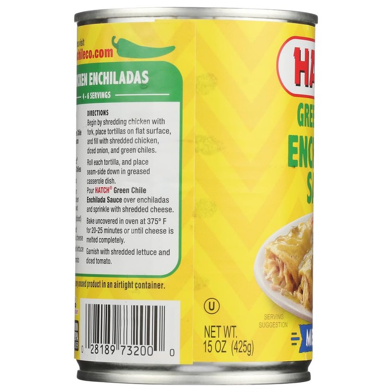 Hatch Green Chili Enchilada Sauce Medium, 15 -Oz. (Pack of