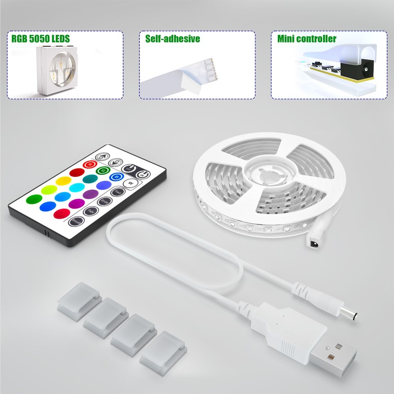 maylit Tv Led Backlight, 22.3ft Led Strip Lights for 85-100in