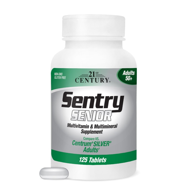 21st Century Sentry Senior Tablets, 125-Count (22390)
