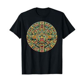 Aztec Calendar And Hispanic Mayan Heritage T-Shirt