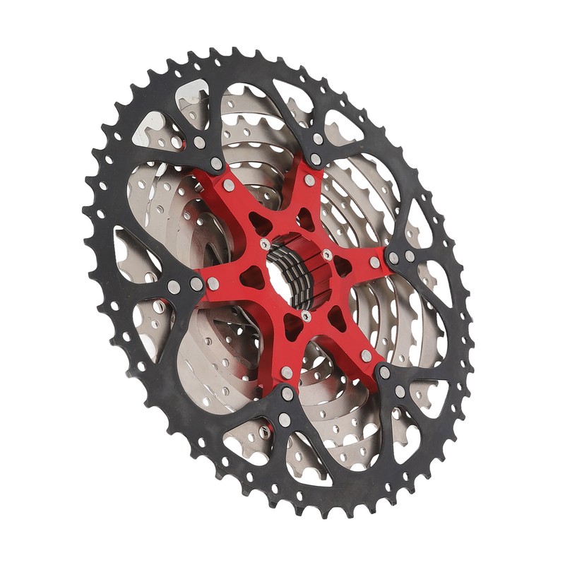10 Speed Cassette Flywheel Aluminum Alloy 12‑50T Hollow Design Silent