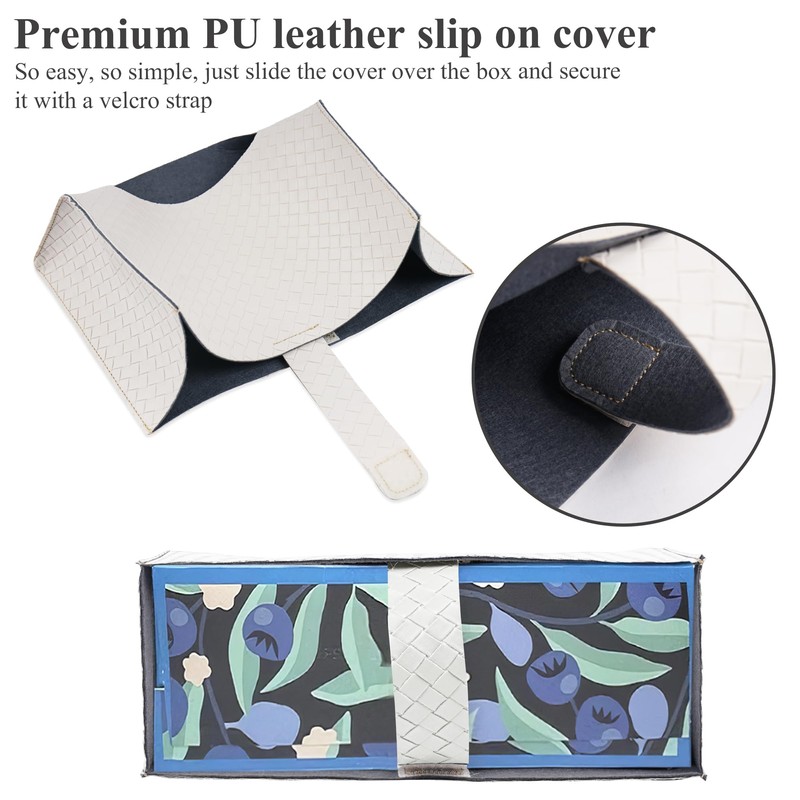LIZIMANDU Leather Cover for Disposable Paper Hand Towel Box, Compatible