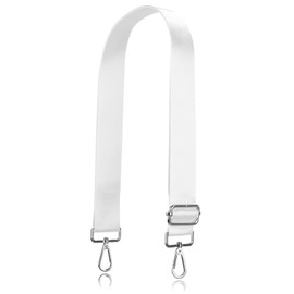 Allzedream Wide Replacement Strap for Handbag Shoulder Bag Adjustable, White, Silver, Classic