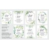 Set of 7 Greenery Wedding Milestone Wine Bottle Labels