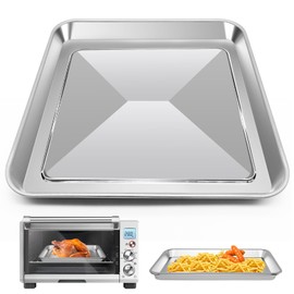 12" × 12" Toaster Oven Baking Pan for Breville Smart Oven BOV800XL, Smart Oven Plus BOV810BSS, Smart Oven Pro BOV845BSS, Smart Oven Air BOV900BSS, Compatible with Ninja SP100 SP101 SP201 Air Fry Oven