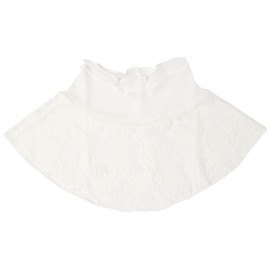 Silk lace neck cover white
