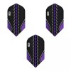 GLD Viper Black Flux Dart Flights Slim Purple