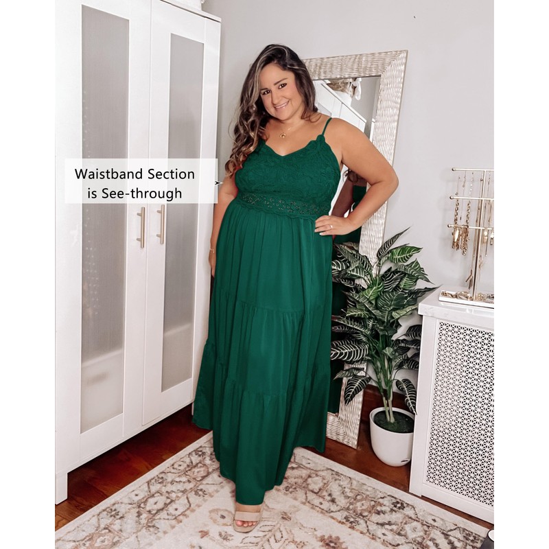 Dokuritu Cocktail Dress Green Dresses for Women Beach Crochet Lace