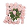 25pcs Artificial Roses Light Pink Fake Bulks Box for DIY