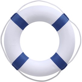 20 Inch / 50cm Pool Safety Life Preserver Throw Ring Buoy- Swim Foam Rings for Swimming Pool Wall Decoration