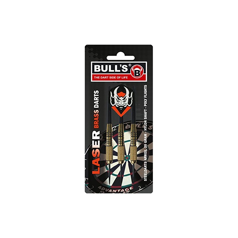 Bulls Unisex's Laser Steeldart 3 Pieces 20g, Multicoloured, Medium