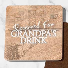 Grandpa Drinks Coaster Idea Gifts For Grandpa Birthday Or Grandpa Christmas