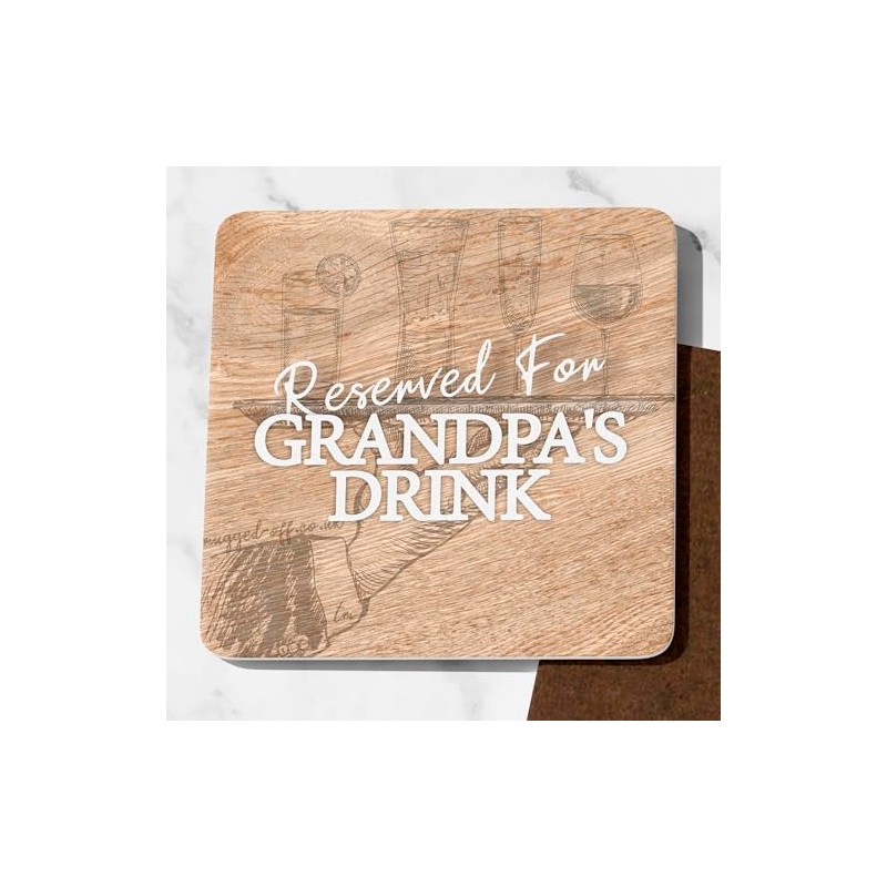 Grandpa Drinks Coaster Idea Gifts For Grandpa Birthday Or Grandpa