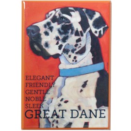 Great Dane (Harlequin) Fridge Magnet