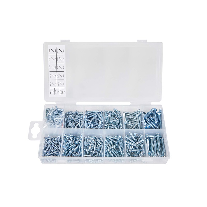 Blue Spot Tools 40574 550Pce Self Screw Assortment, Silver