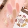 Champagne Golden Glitter Single Eye Shadows Waterproof Long Lasting Gold