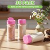36 Pcs Plastic Spice Jars with Shaker Lids, 5.5oz, Pink