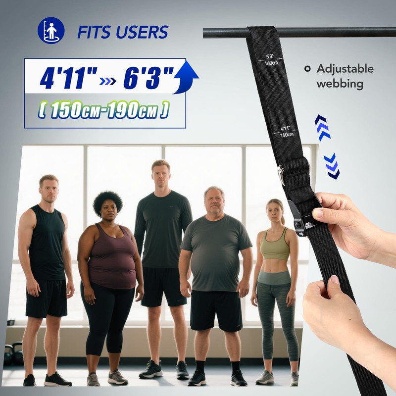 ALongSong Pull Up Assistance Bands with Foot Support Pedal -