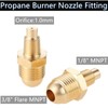 MCAMPAS 0-20 Psi Adjustable Propane Regulator with Hose. 8 Feet