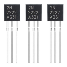 HeyNana NPN 2N2222 Transistor 600mA 40V TO-92 Pack of 50 for Switching and Amplifier Applications