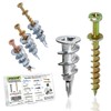 Ansoon Self-Drilling Drywall Zinc Anchors with Screws Kit - 25